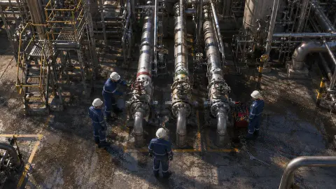 They are opening the valve on the line next door
